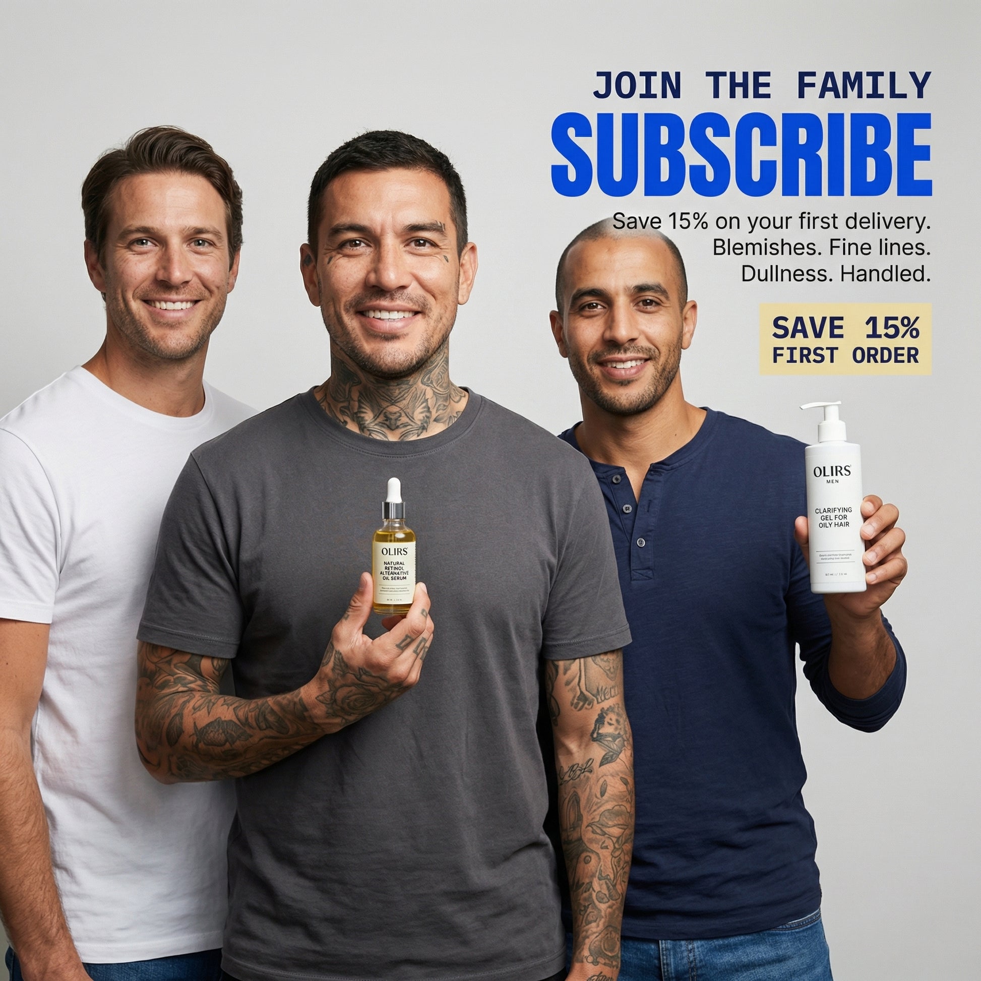 Pro Clear Skin Set - Subscribe and Save | 3-Product Set | OLIRS Men's Skincare