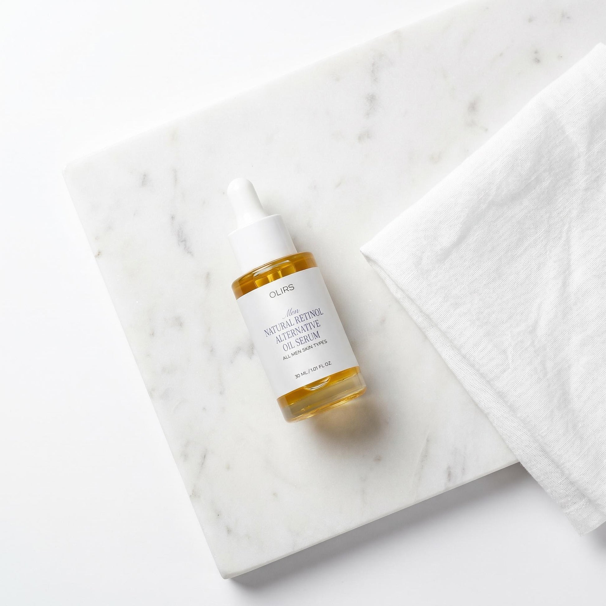 Natural Retinol Oil Serum - Lifestyle Countertop | OLIRS Men's Skincare
